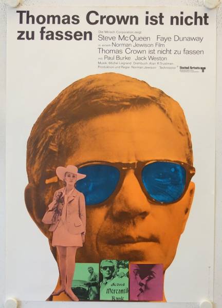Thomas Crown ist nicht zu fassen originales deutsches Filmplakat